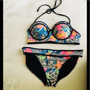 2 pc bikini multi color size L